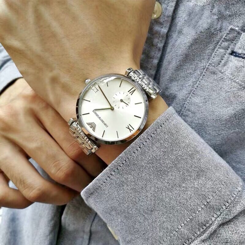 【原單品質】高仿阿瑪尼—百搭款鋼帶男士手錶型號AR1676鋼帶石高仿a貨