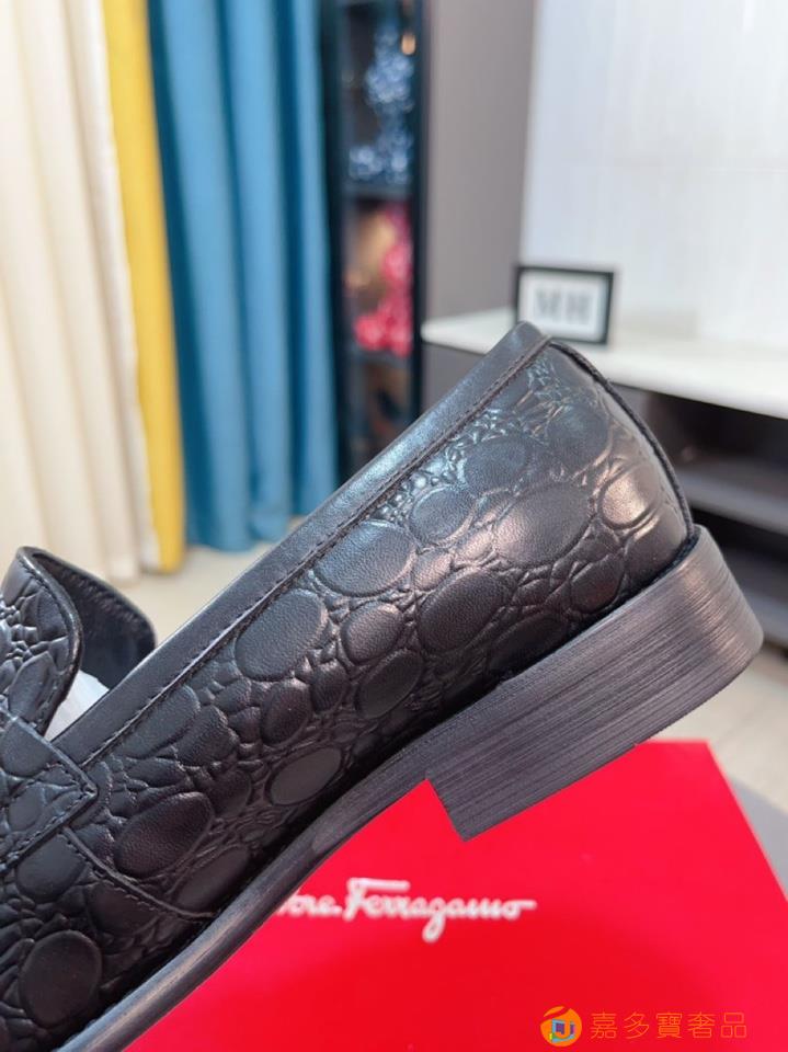 高仿【Ferragamo】菲拉格慕最新男士商務皮鞋高仿a貨